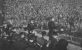 Concert of the Red Banner Ensemble before the soldiers, 1944 (    , 1944 ) (Modzele)