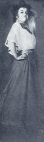 M.P. Maksakova. ("Carmen" Bizet, 1 act). Moscow. 1924. Photograph. (.. . ("" , 1 ). . 1924 . .) (Belyaev)