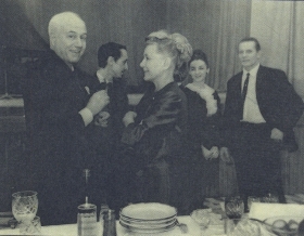 I. S. Kozlovsky with the Minister of Culture of the USSR E.A. Furtseva. The photo. (. .      . . . .) (Belyaev)