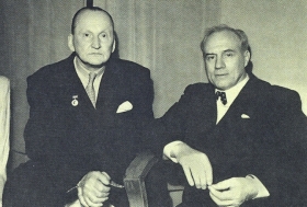 I. S. Kozlovsky and A. N. Vertinsky. The photo. (. .   . . . .) (Belyaev)