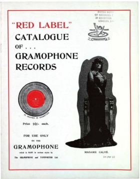 Red Label Catalogue Of Gramophone Records, 1901 (actually 1902) (  Red Label 1901 . ( 1902 .)) (Andy60)