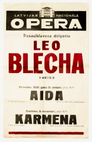 Leo Blech recitals of October 31 and November 6 1938 (   31   6  1938 .) (TheThirdPartyFiles)