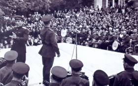 Red Banner Song Ensemble in Poland.  1946 (    . 1946 .) (Belyaev)