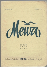 Mewa Records catalog (Katalog płyt Mewa) (Jurek)