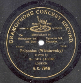 Polonaise (), solo piece (Zonofon)