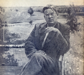 Vasily Solovyov-Sedoy. Portrait of I. Serebryany. 1950. (Василий Павлович Соловьев-Седой. Портрет работы И. Серебряного. 1950.) (Belyaev)
