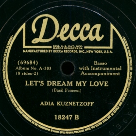 Let’s dream my love, Op.1 No. 1 (bernikov)