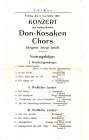 Leaflet of Don Cossack Chorus Serge Jaroff concert November 6, 1925 (Програмка концерта хора донских казаков Сергея Жарова 6 ноября 1925 года) (TheThirdPartyFiles)