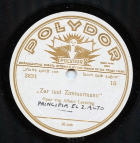 "Zar und Zimmermann" 16 [Gesamtaufnahme] (Hoch lebe die Freude) (Opera Zar und Zimmermann) (Lotz)
