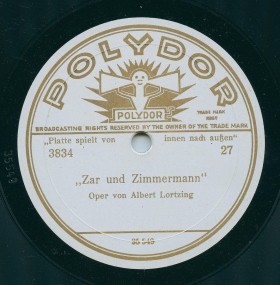 "Zar und Zimmermann" 27 [Gesamtaufnahme] (Den hohen Herrscher würdig zu empfangen) (Opera Zar und Zimmermann) (Lotz)