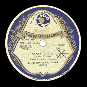 Santa Lucia (Santa Lučija : barcarola napoletana), neapolitan song (Andy60)