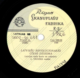 Song of the Latvian revolutionary struggle (Latviešu revolucionārās cīņas dziesma), waltz (Andy60)