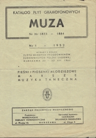 Muza - Katalog  1- 1952. (Muza - Каталог 1-1952г.) (Jurek)