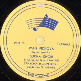 Ivan Pidkova (part 2 of 2) ( ϳ ( 2  2)), choir piece (mgj)